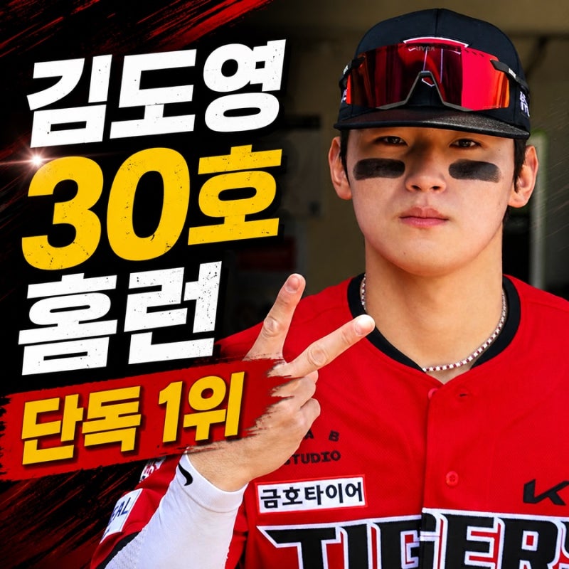 "그저 그런 선수가 될까 봐 겁났다" 김도영, 30홈런으로 기아 타이거즈 새 역사를 쓰다