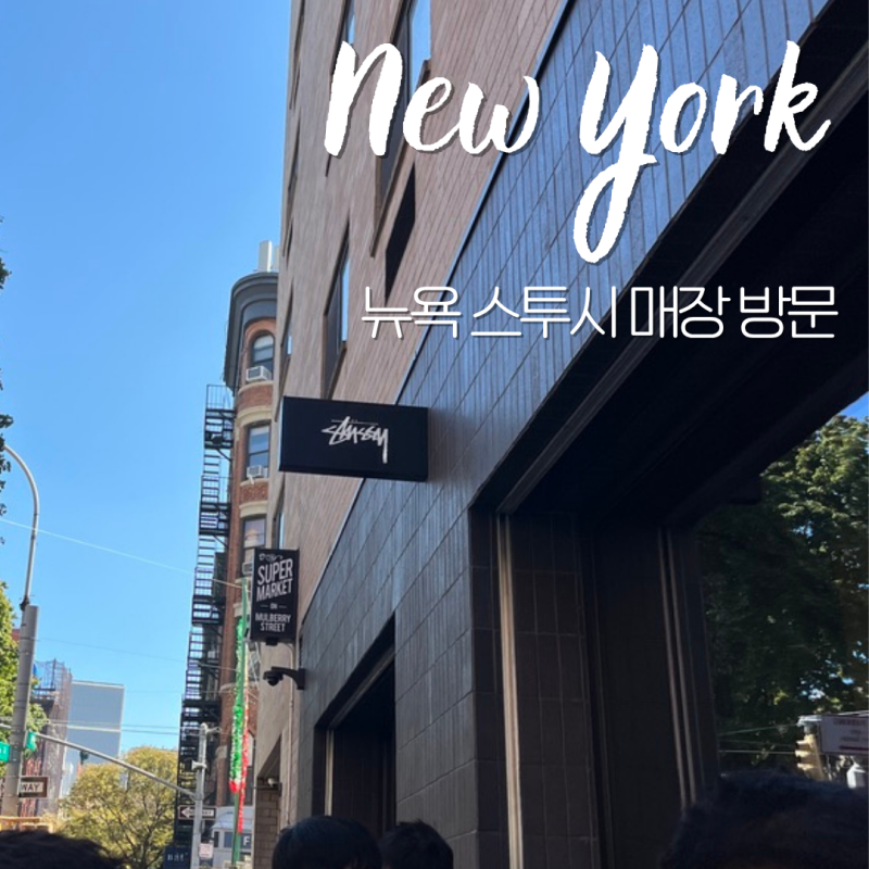 뉴욕 스투시 가격 반팔 구입 후기 및 오픈런 필요?