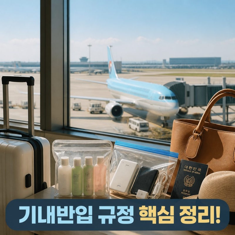 김포공항 기내 반입 금지 물품 수하물 규정은?
