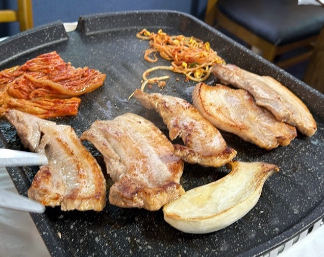 양양 낙산해수욕장 삼겹살집 분수대식당 야장