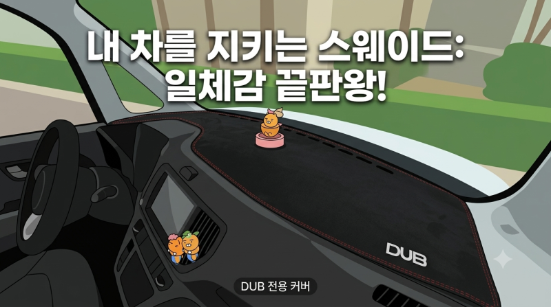 "순정보다 더 순정 같아" 레이 EV 전용 본투로드 DUB 스웨이드 대쉬보드커버 솔직 후기
