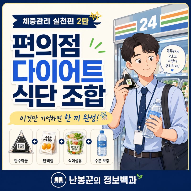 편의점 다이어트 식단 조합, 이것만 기억하면 한 끼 완성!