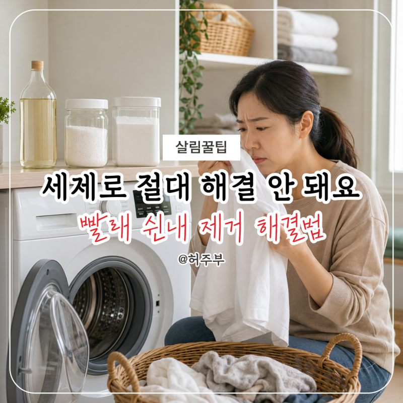 "또 다시 빨았어요..." 식초·과탄산·워싱소다 제대로 알고 빨래 쉰내 제거하기