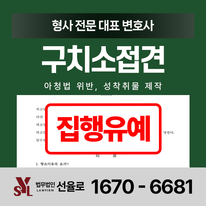 서울동부구치소접견변호사 아청법위반 성착취물제작 항소심 조력은