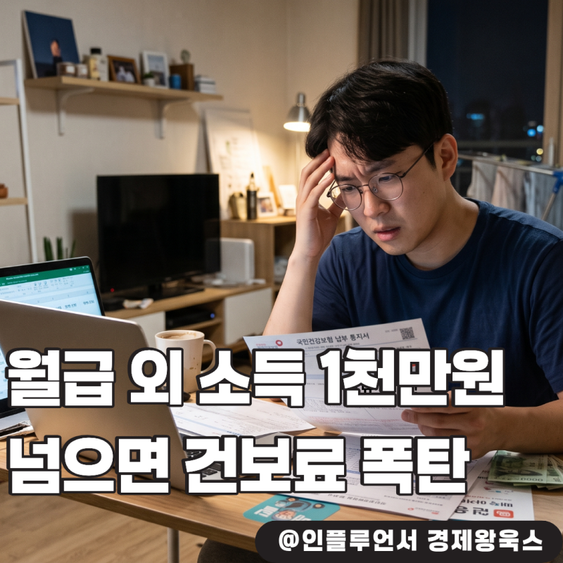월급 외 소득 1,000만원 넘으면 건보료 폭탄? 직장인 부수입 개편안 총정리