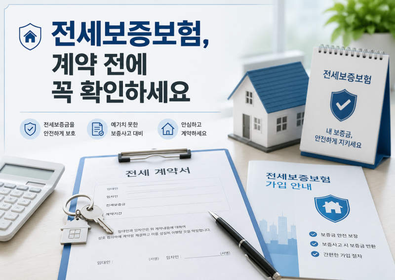 전세보증보험, 전세계약 전에 꼭 알아야 할 내용