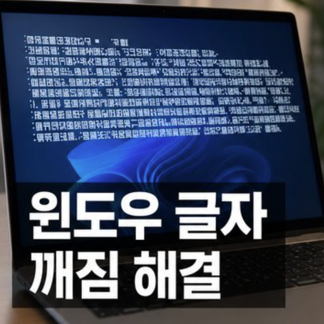 윈도우 글자 깨짐 해결 ! 한글 깨짐 및 폰트 변경 오류 원인과 복구법
