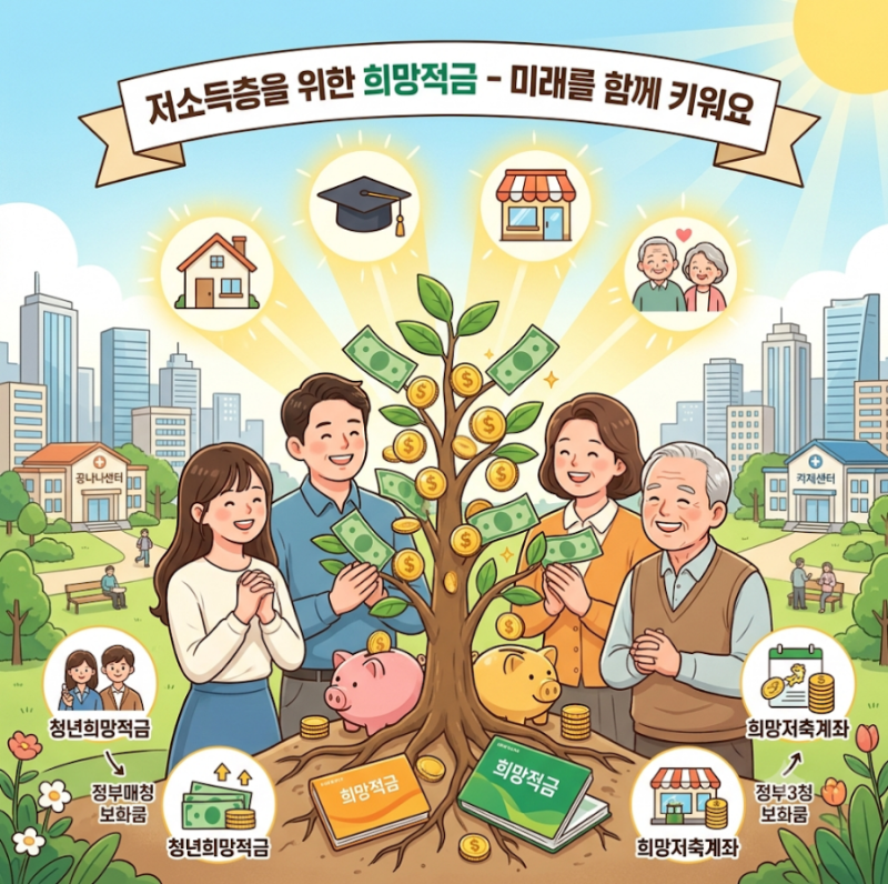 정부지원 저소득층 및 청년 희망적금 종류 대상 금액 기타 시중은행 희망적금