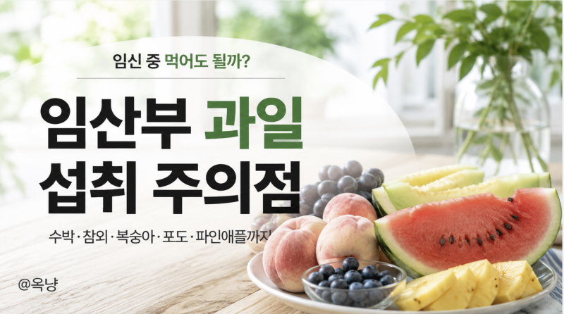 임산부 과일 수박 참외 복숭아 포도 파인애플 먹어도 될까? 섭취 주의점