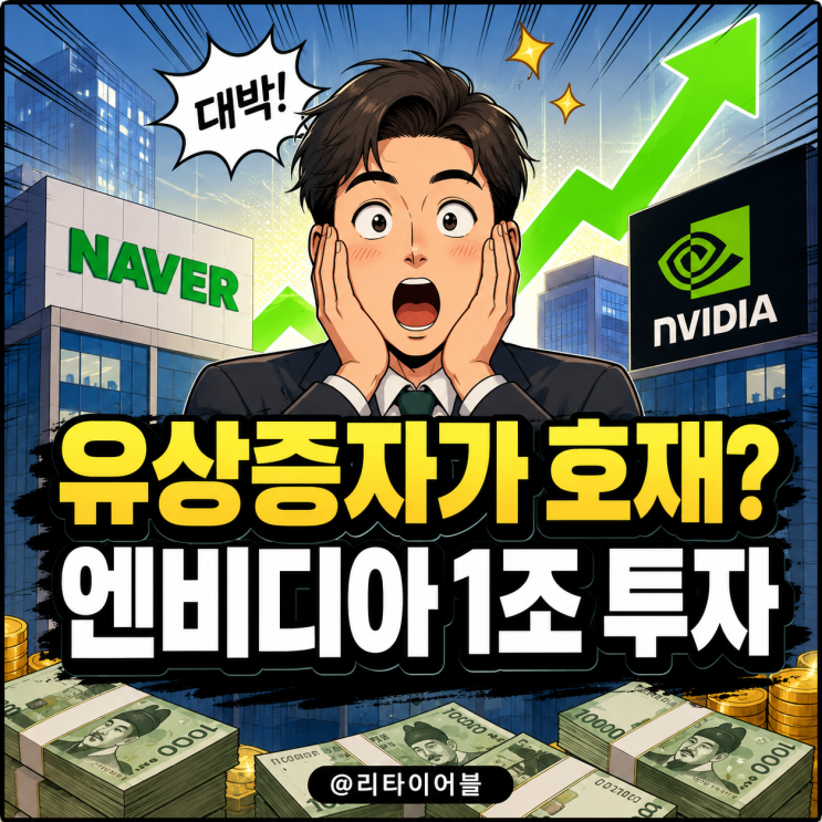 호재라고?" <b>엔비디아</b>가 <b>네이버</b>에 1조 4,809억 <b>투자</b>한 이유