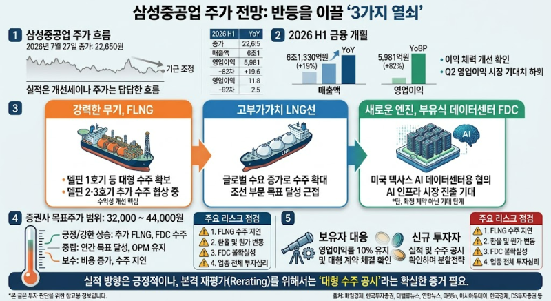 삼성중공업 주가 전망, 반등 열쇠는 따로 있다