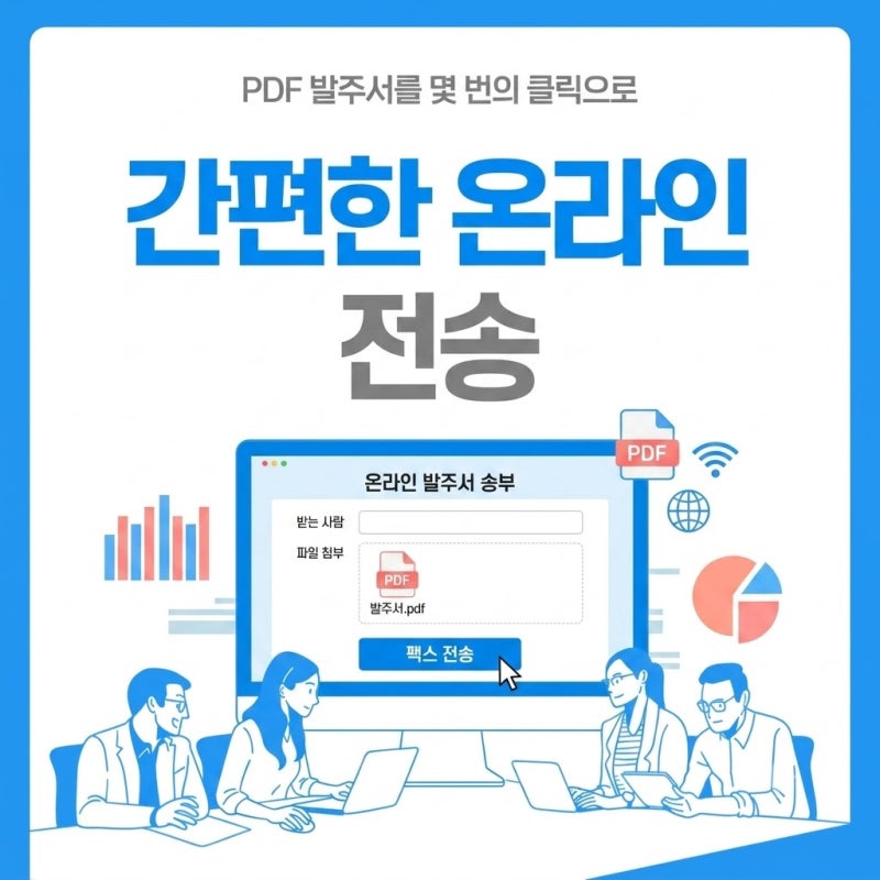 온라인 발주서 송부 컴퓨터로 간편하게 인터넷팩스 보내기