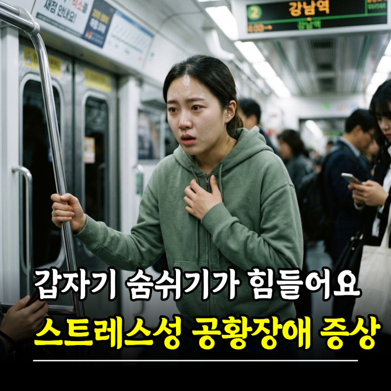 "갑자기 숨쉬기가 힘들어요" 스트레스성 공황장애 증상 원인