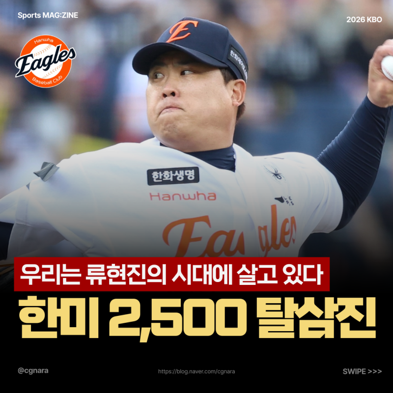 “괴물 신인부터 20년을 버텼다” 류현진 2500K, 숫자보다 놀라운 사실