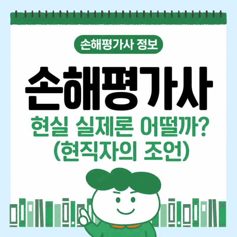 손해평가사 현실 실제론 어떨까 현직자의 조언