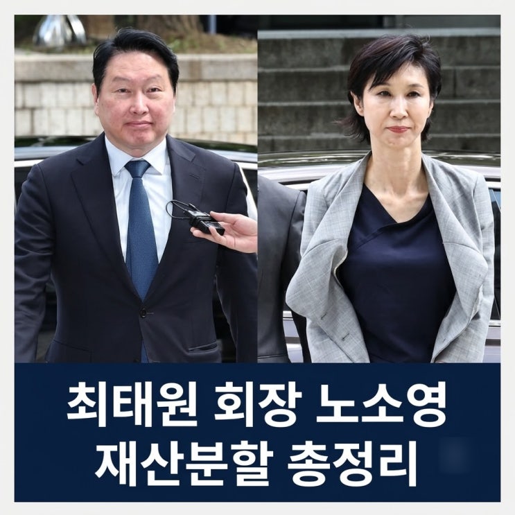 최태원 회장 <b>노소영 재산분할</b> 총정리