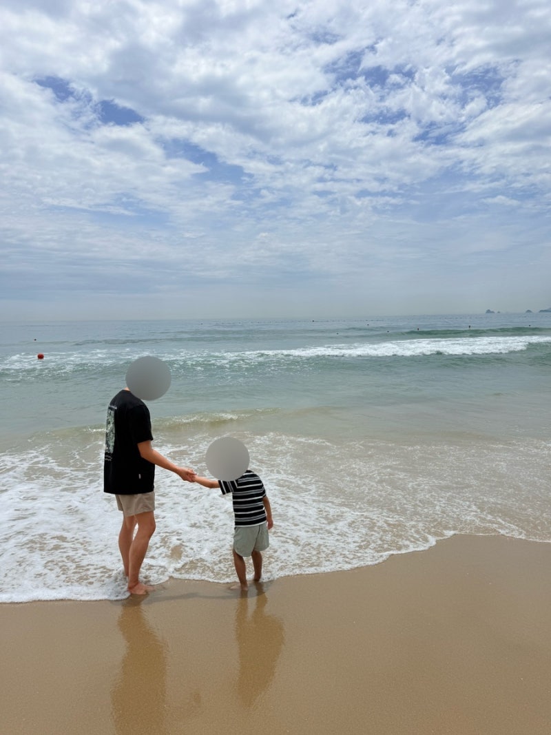 [부산] 해운대 해수욕장 파라솔 대여용품 가격 & 구남로 광장 고운바다길 바닥분수(음악분수,....