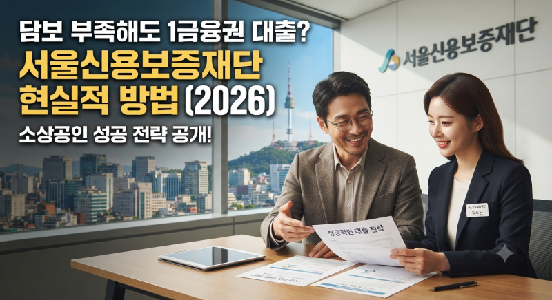 서울신용보증재단 대출, 담보 부족해도 1금융권 가능한 현실적인 방법 (2026)