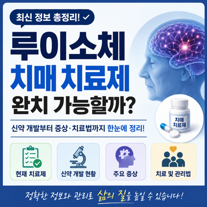 루이소체 치매 치료제 있을까? 현재 치료약부터 신약, 생존기간까지 한눈에 정리