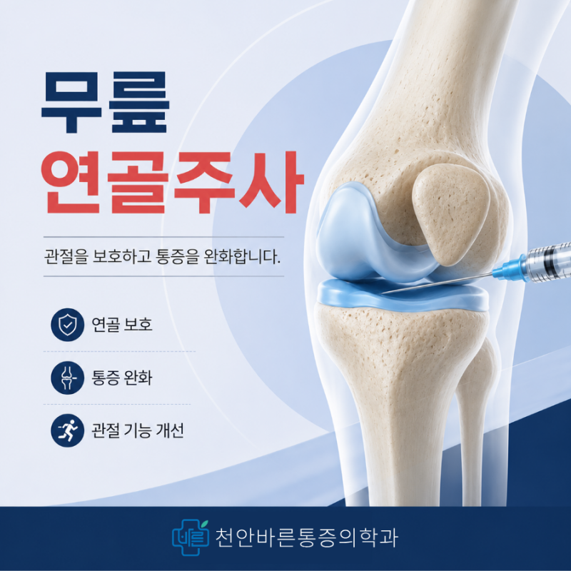 무릎 연골주사, 치료 효과는 언제부터? 무릎 연골 연화증이라면 꼭 확인하세요 | 천안 성정동....