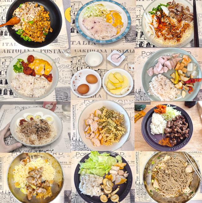 닭가슴살만 먹기 싫어서 만든 건강한 다이어트 식단(6일치)