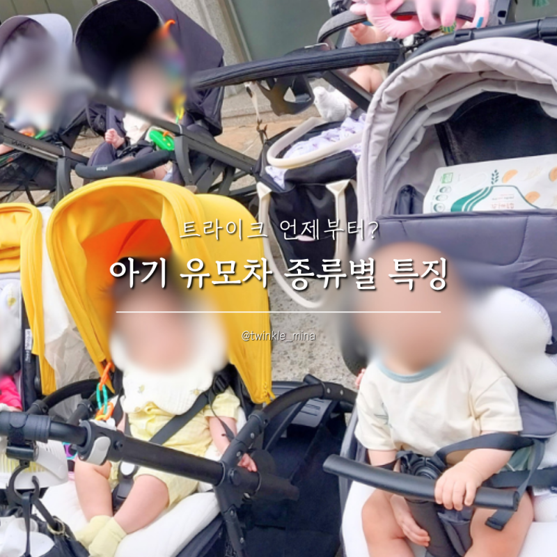 아기 디럭스 절충형 휴대용 유모차 시기 유아 트라이크 언제부터?