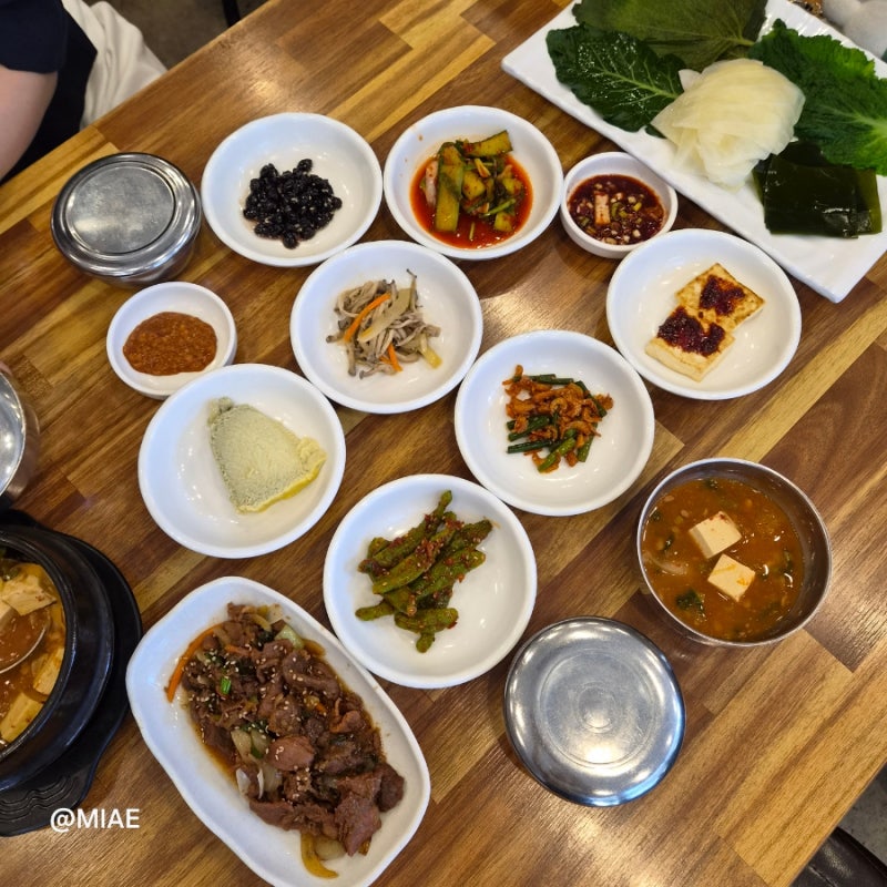 대구 칠곡 매천동 맛집 팔공쌈밥 구성 좋은 점심