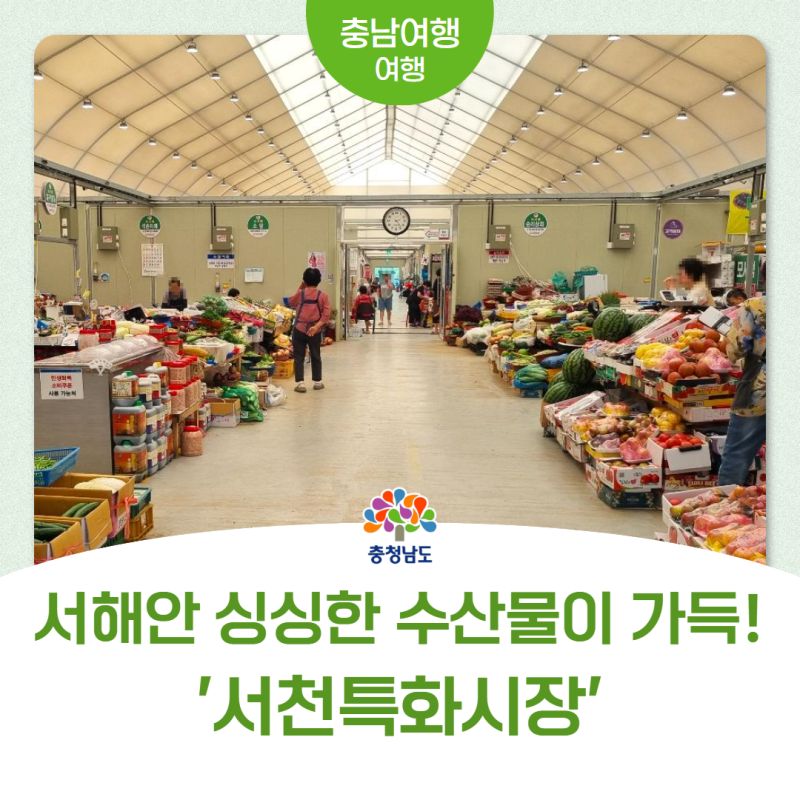 서해안 싱싱한 수산물이 가득! 충남 서천 여행 필수 코스 '서천특화시장'