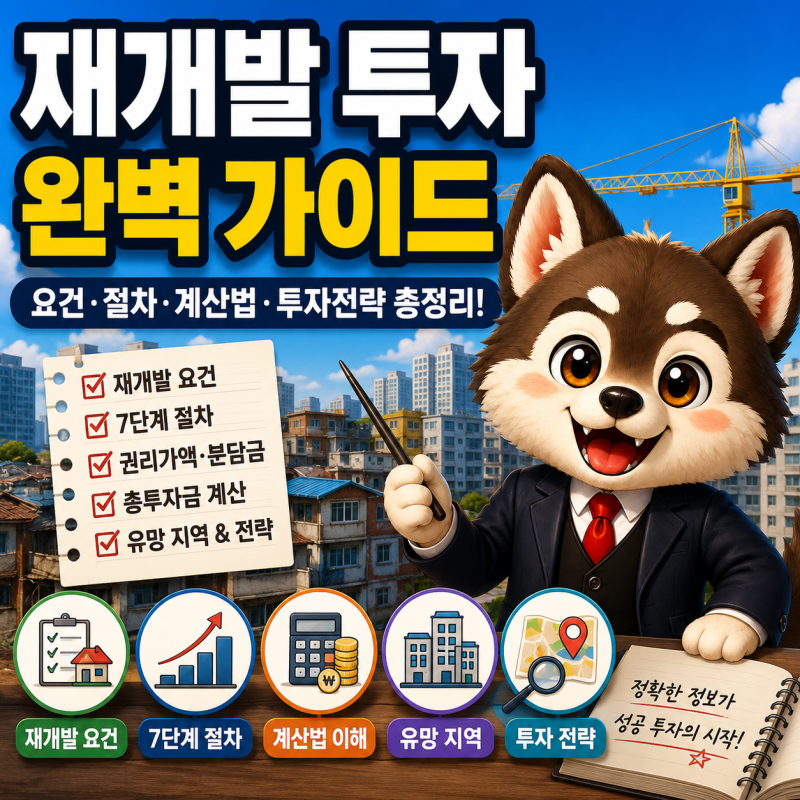 서울 재개발 투자 완벽 정리 - 노후도·재개발 절차·비례율·추가분담금 계산법
