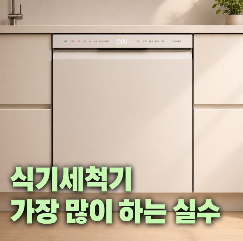 식기세척기 사용법, 처음 사용할 때 가장 많이 하는 실수