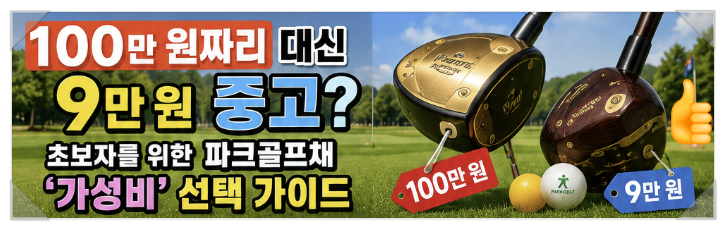 100만 원짜리 대신 9만 원 중고? 초보자를 위한 파크골프채 '가성비' 선택 가이드