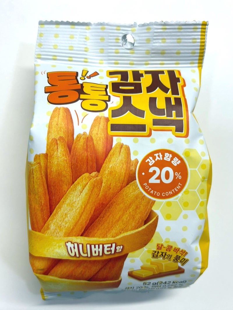 GS25 편의점 신상과자 통통 감자스낵 허니버터