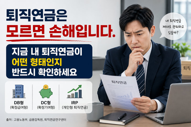 퇴직연금 DB형 vs DC형, 나에게 유리한 건 뭘까요?