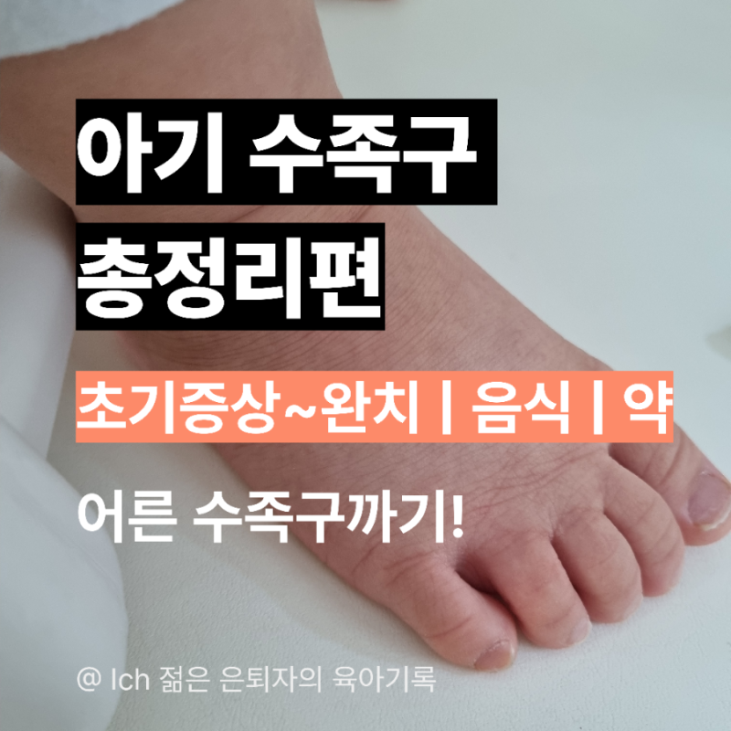 아기수족구 총정리 수족구 초기증상~완치 경과 | ✅ 약, 음식, 수포 총정리 (feat. 엄마도 옮음....
