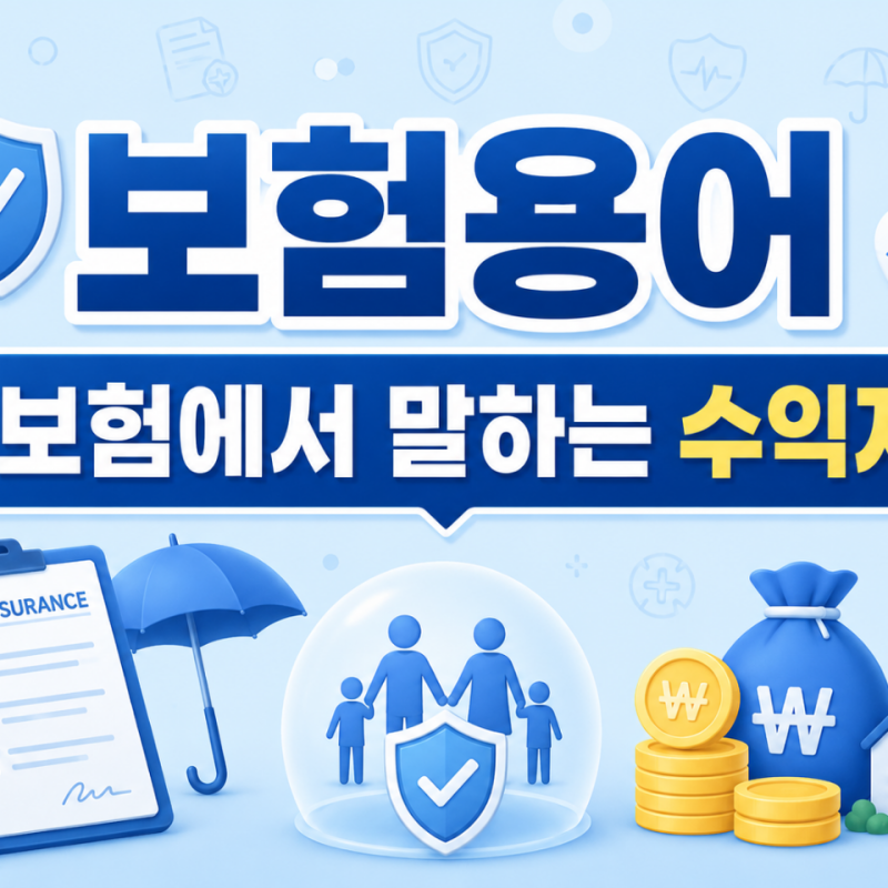 보험 용어 피보험자 수익자 계약자 뜻 파악하고 숙지