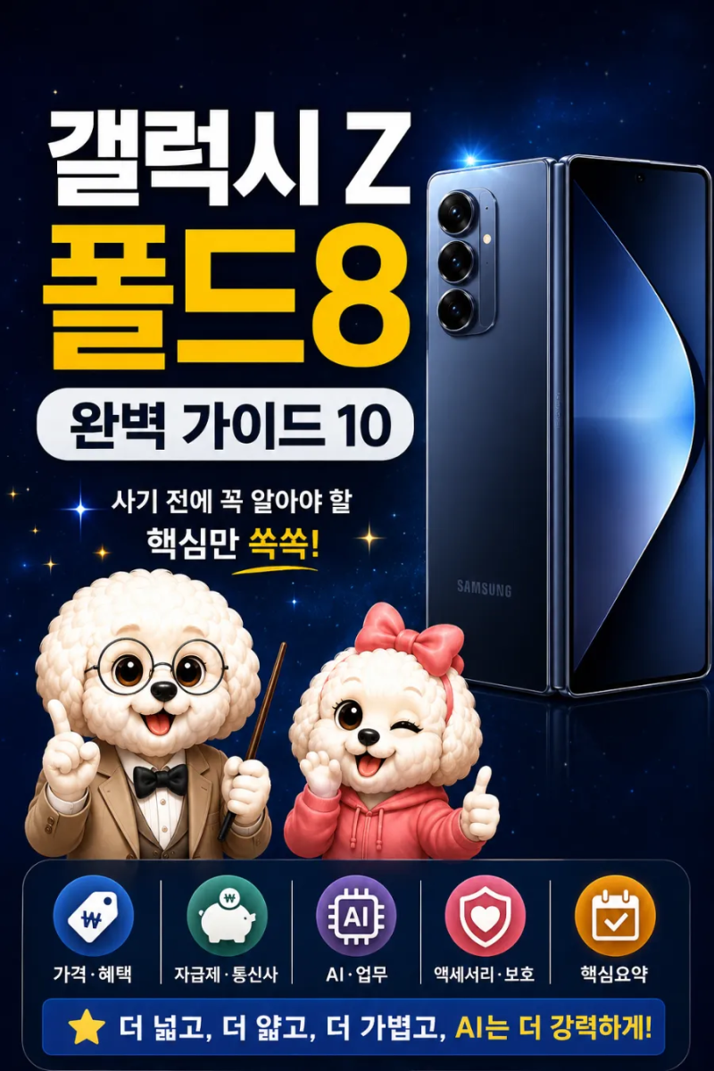 갤럭시 Z 폴드8 케이스 추천｜힌지 보호부터 슬림 케이스까지 어떻게 고를까?