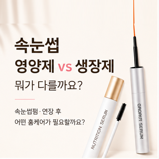 속눈썹 영양제와 생장제 차이｜속눈썹펌·연장 후 어떤 홈케어가 필요할까?