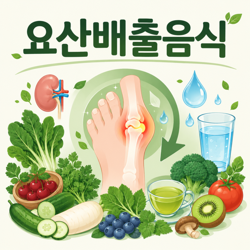 요산배출음식 요산수치 낮추는 음식 통풍관리에서 중요한 이유