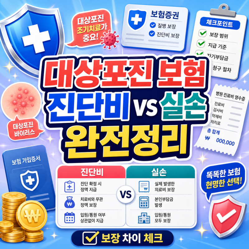 대상포진 진단비와 실손보험의 차이점 총정리