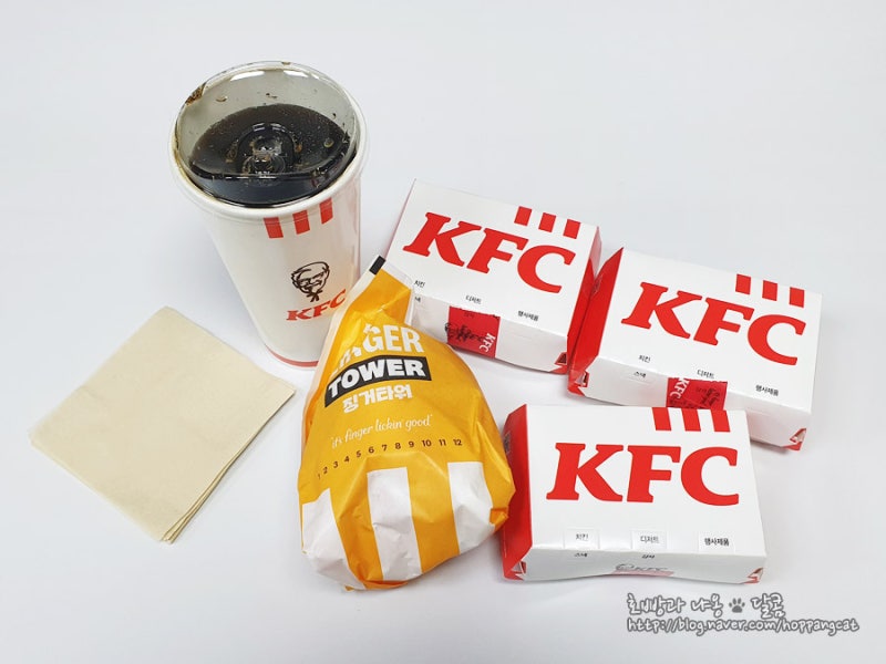KFC 징거타워버거, 비스켓, 에그타르트