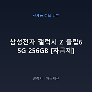 갤럭시 Z 플립6 자급제 256GB, 스펙과 가격 정리
