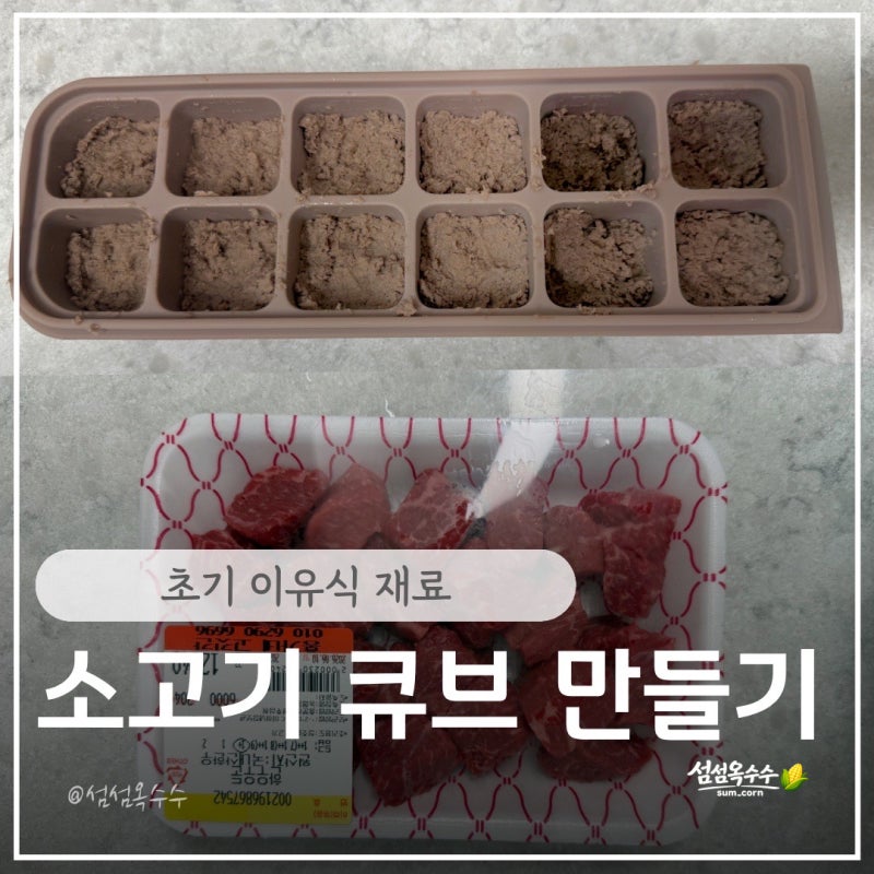 초기 이유식 소고기 큐브 만들기 소고기 육수 활용방법