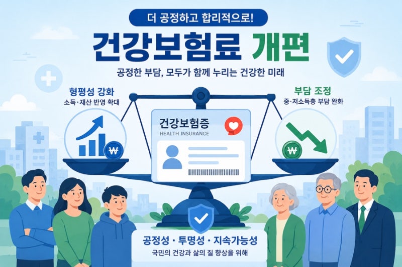 26년 만에 손본다 – 건강보험료 상한액 인상 하한선 현실화 확인