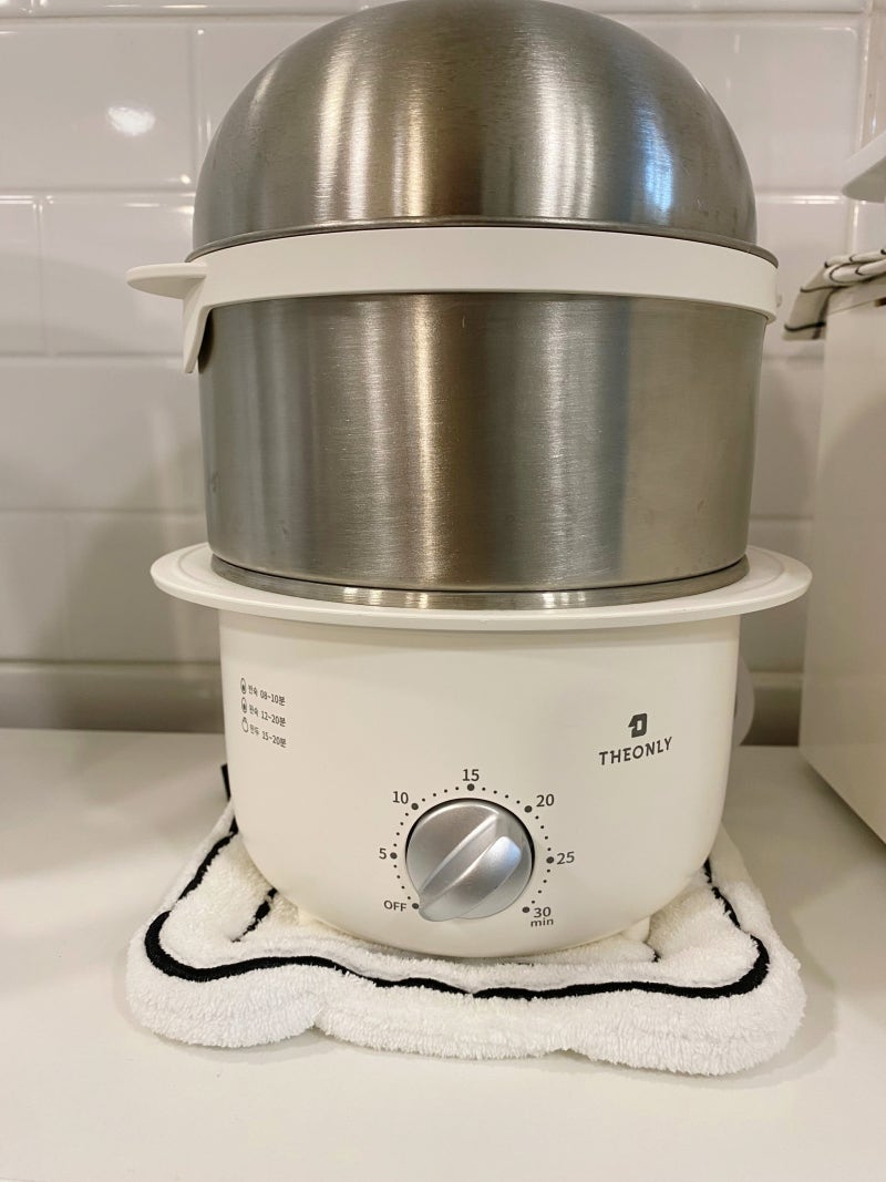디온리(THEONLY) 올스텐 2단 계란찜기- 미니 멀티 찜기로 주말 브런치 감자 에그 샌드위치 만들....