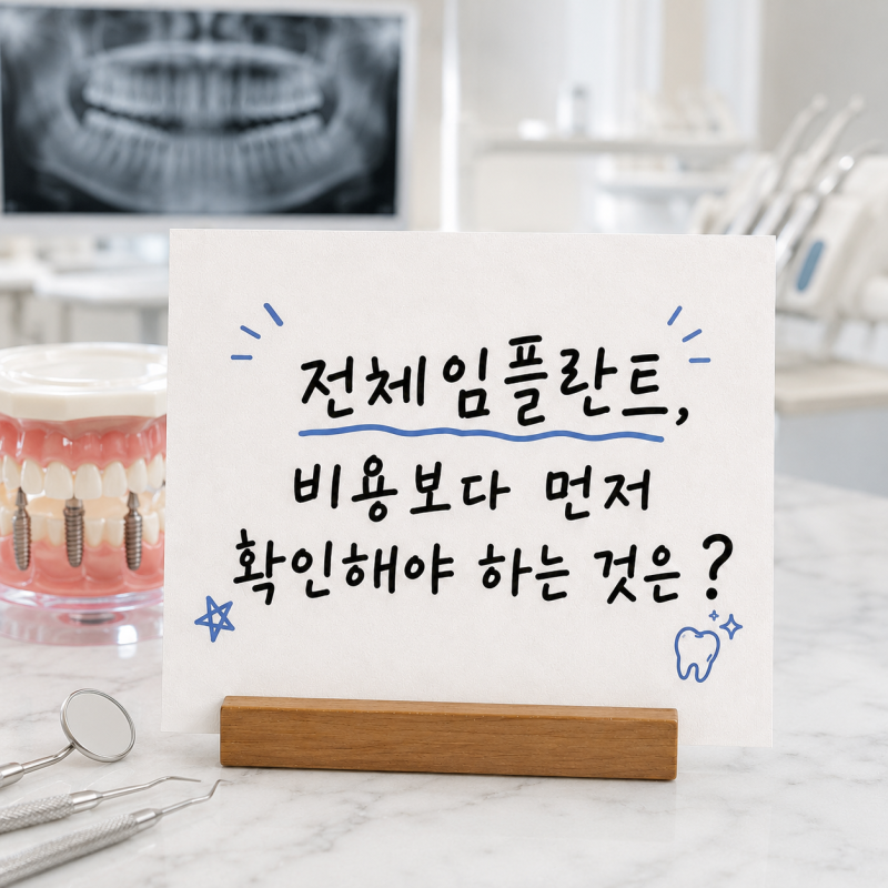 용호동전체임플란트, 비용보다 먼저 확인해야 하는 '식립 개수'
