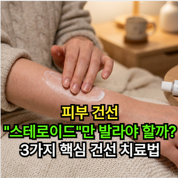 피부 건선에 "스테로이드"만 발라야 한다는 오해... 3가지 핵심 건선 치료법