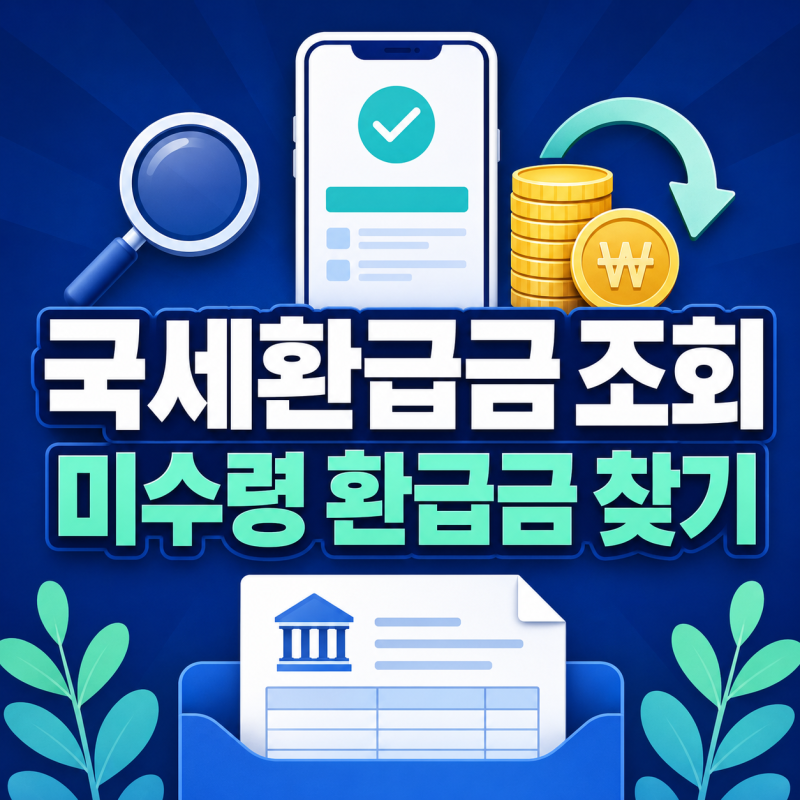국세환급금 조회 미수령 환급금 찾는 방법