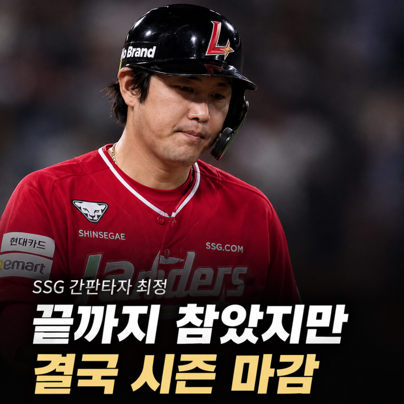 "홈런은 계속 나왔는데..." 끝까지 버틴 최정, 결국 시즌을 접었다