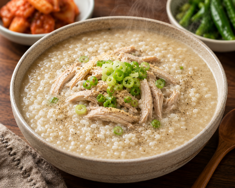[레시피]고소하고 진한 "들깨삼계죽"황금레시피남은 삼계탕 버리지 마세요!