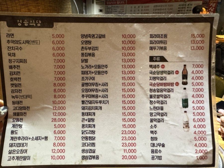속에천불 청송얼음막걸리 매운고추정구지찌짐 괴정점 사진 2